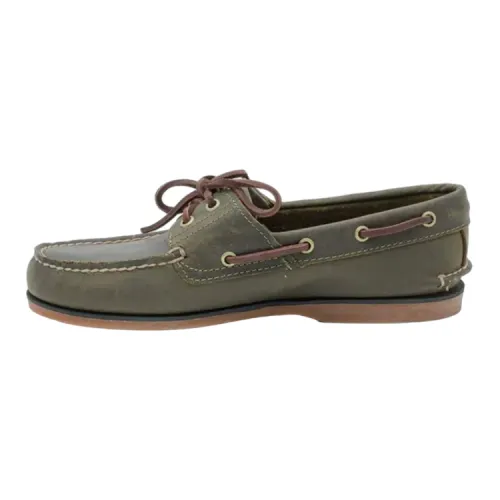 Timberland Classic Boat Lightweight Low top Casual Shoes Men's Olive Green