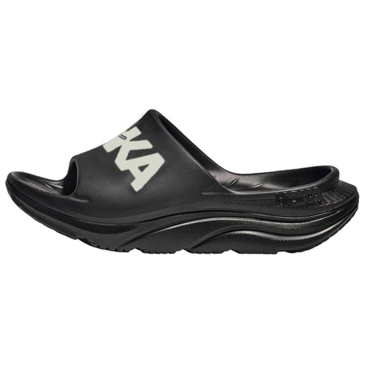 Шлепанцы HOKA HOKA ONE ONE Ora Athletic Athletic Slide (черно-белые)