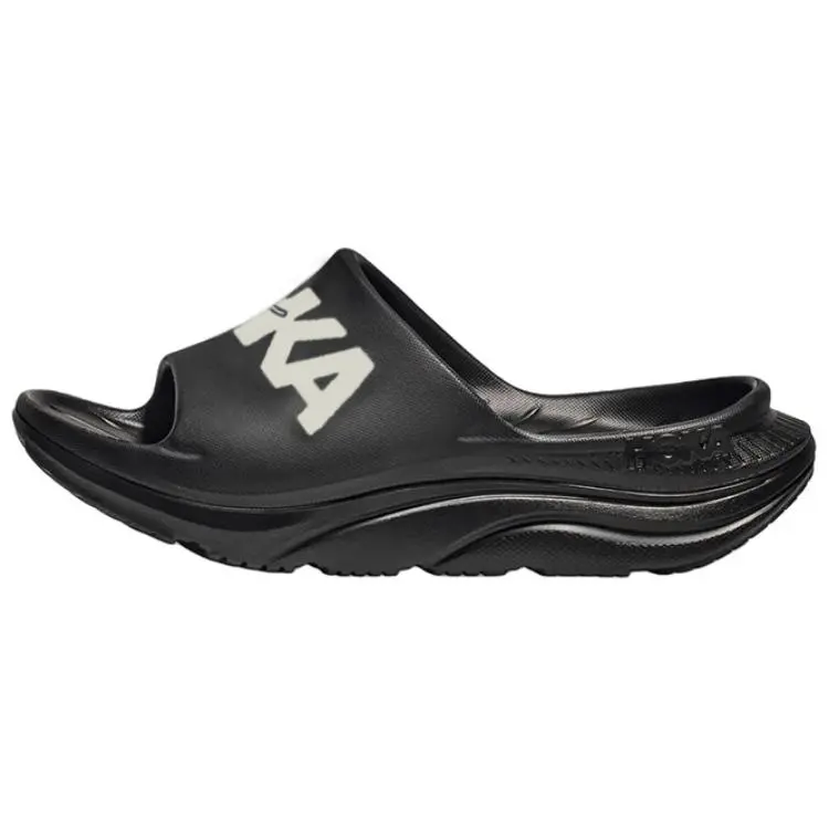 HOKA ONE ONE Ora Athletic Slide Slippers Unisex Black White