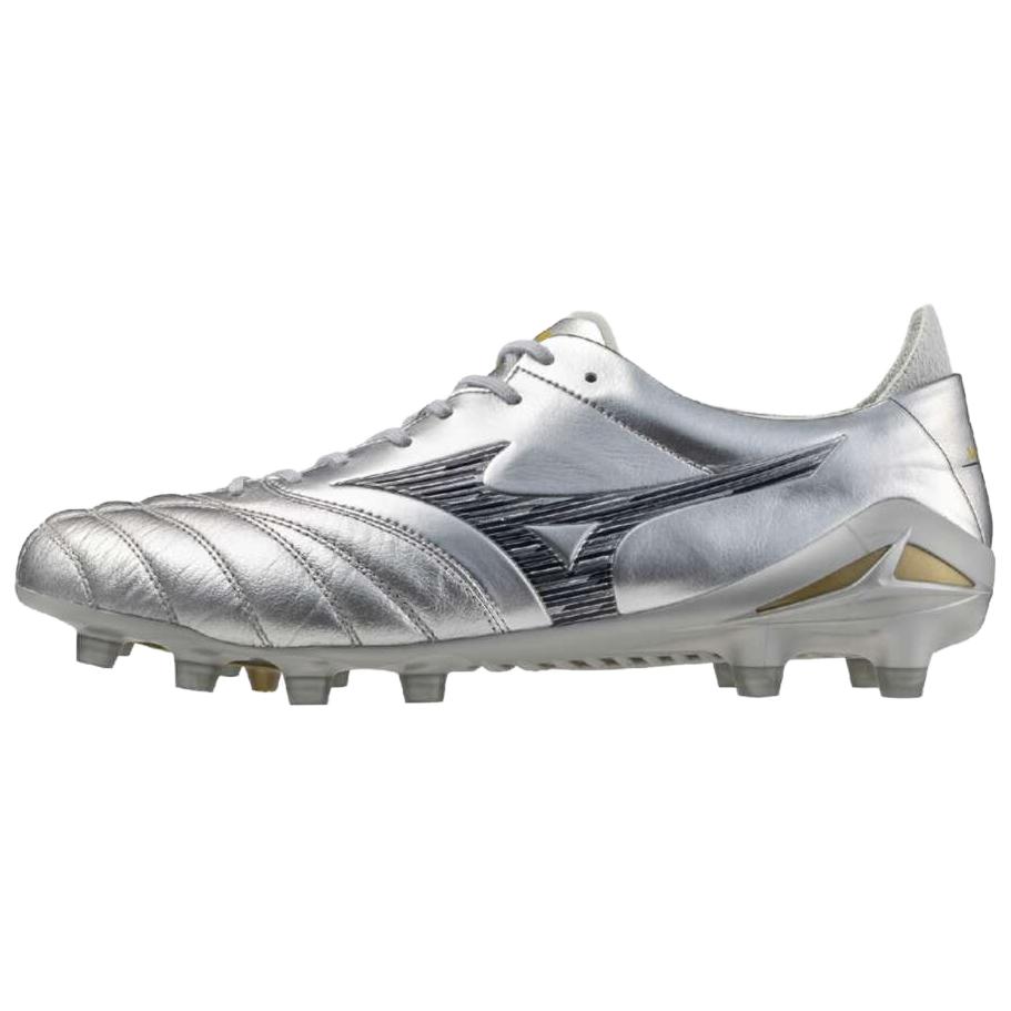 Mizuno Morelia Neo 4 Soft And Comfortable Slip Resistant Abrasion Resistant Soccer Shoes Unisex Silver