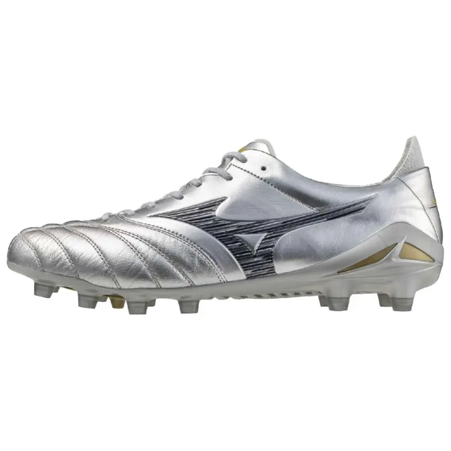Mizuno Morelia Neo 4 Soft And Comfortable Slip Resistant Abrasion Resistant Soccer Shoes Unisex Silver