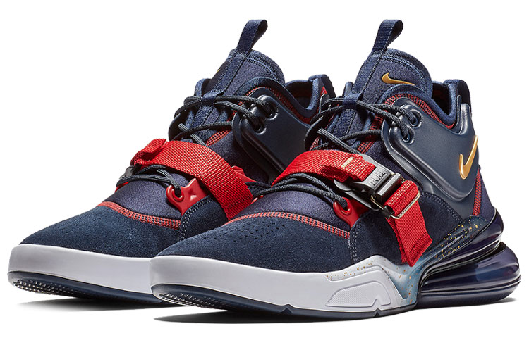 Кеды Nike Air Force 270 (сине-красный) — Синий / красный — фото 3