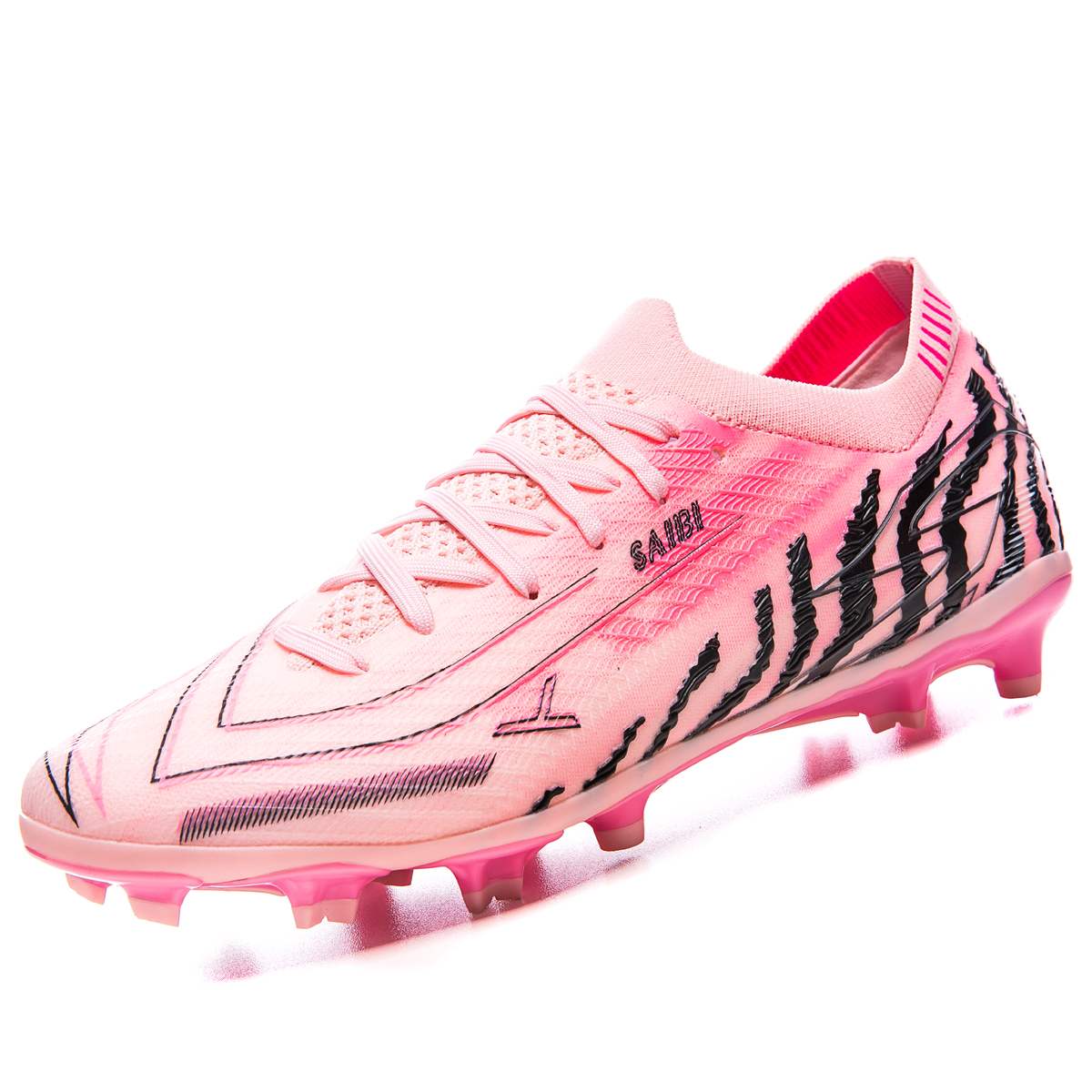 Saibi MG Rubber Short Studs TF Rubber Broken Studs Abrasion Resistant, Breathable, Lightweight Soccer Shoes Unisex