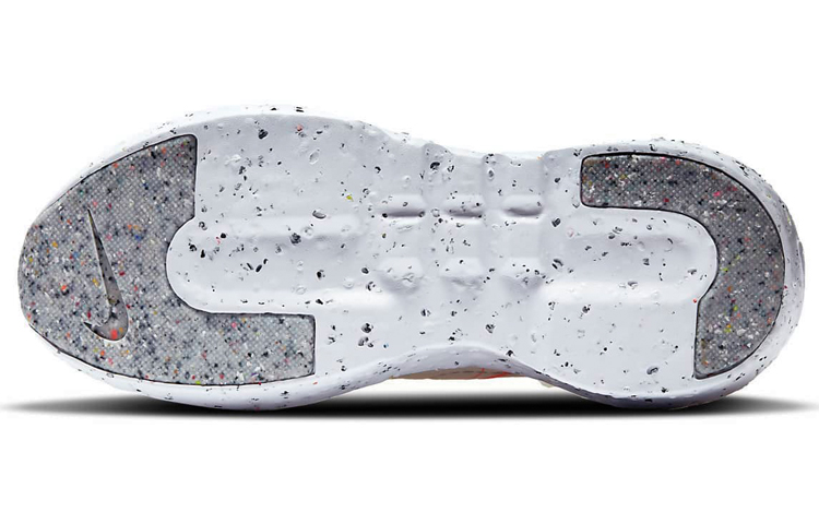Мужские кроссовки Nike Crater impact (светло-бежевые) — Бежевыйбелый / оранжевый — фото 6