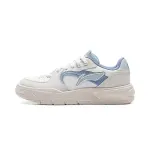 Li Ning Abrasion Resistant Slip Resistant Low top Casual Shoes Women's White Gray Blue