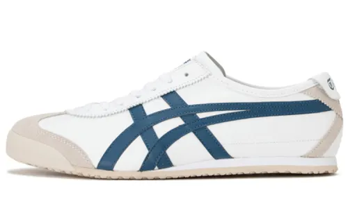 Onitsuka Tiger MEXICO 66 Comfortable Slip Resistant Low top Casual Shoes Unisex White Blue Gray