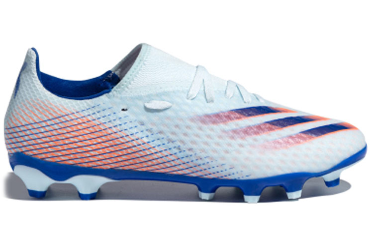 Мужские бутсы adidas X GHOSTED (бело-розово-синие) — фото 2