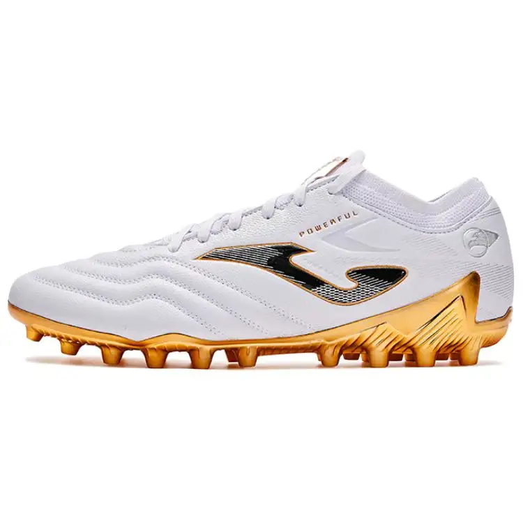 Joma MG Multi Ground Synthetic Leather Slip Resistant Abrasion Resistant MG Soccer Shoes Men's White
