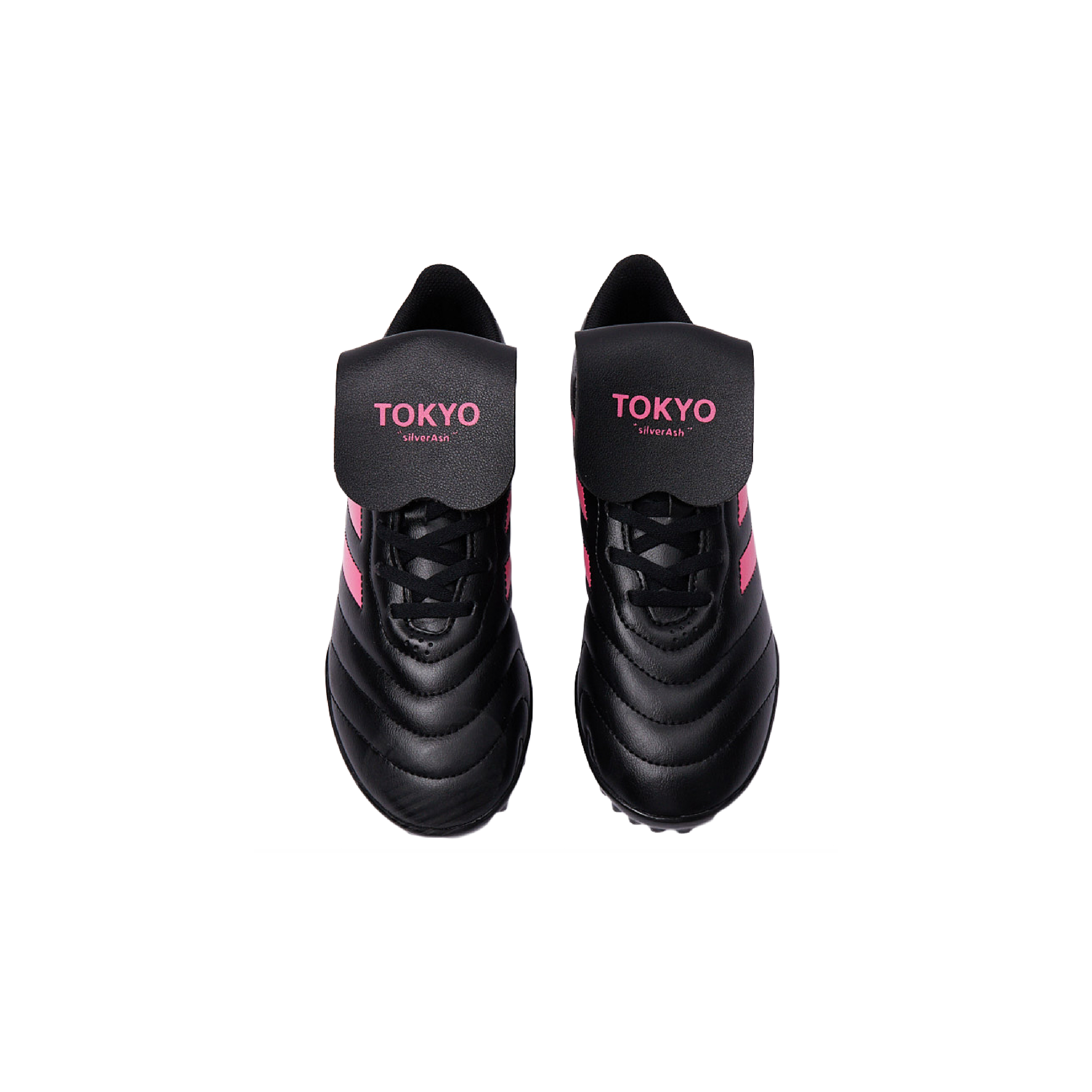 Adidas GOLETTO 8 TF Turf Abrasion Resistant Abrasion Resistant Soccer Shoes Unisex Black Pink