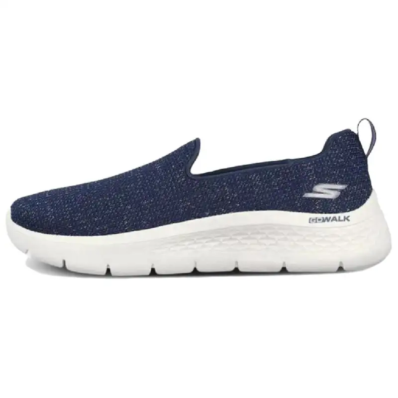 Skechers Go Walk Fle Comfortable Cushioning Abrasion Resistant Breathable Low top Casual Shoes Women's Blue