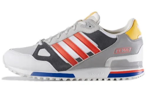 Adidas Originals ZX 750 Abrasion Resistant Low top Casual Shoes Unisex Gray Red Black