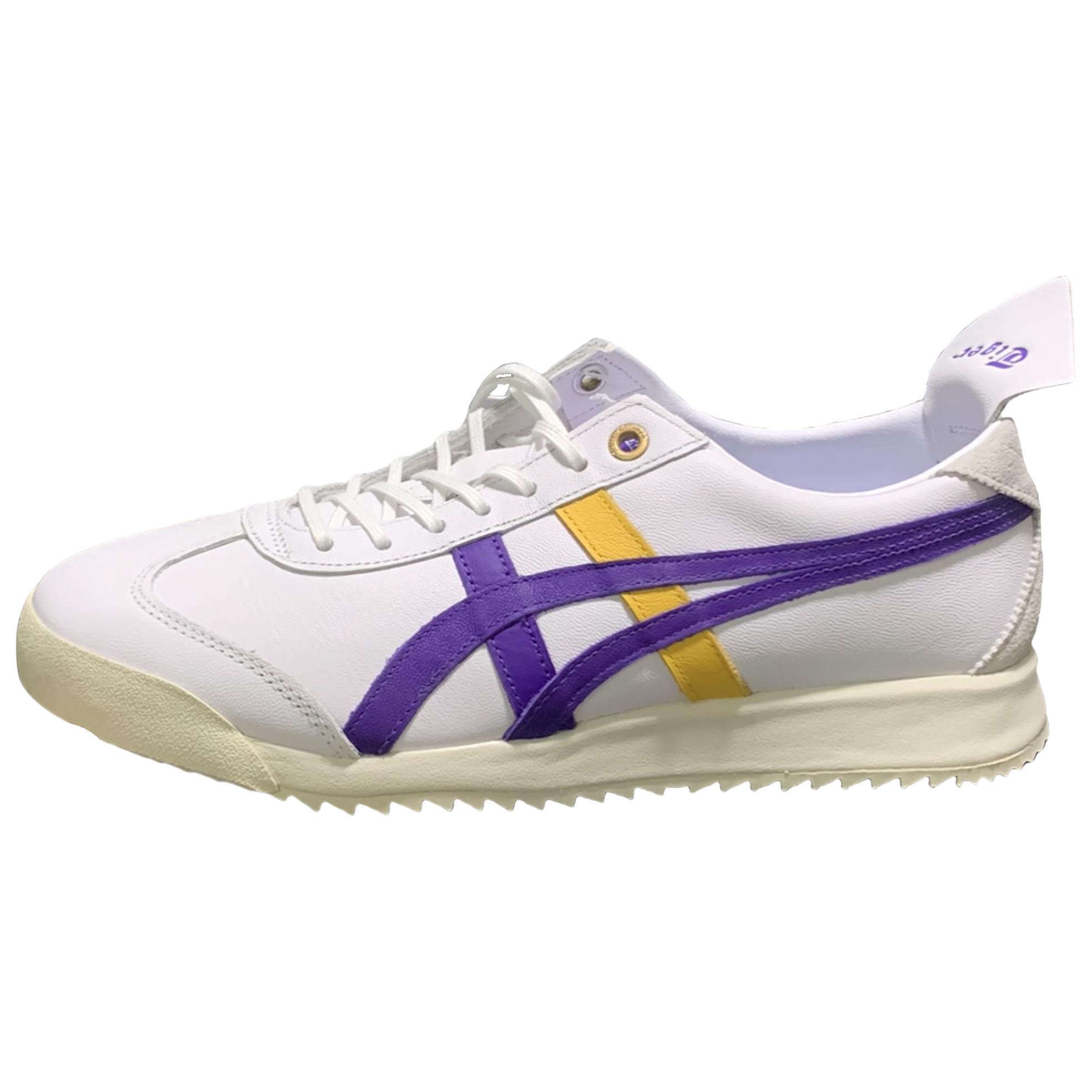 Кеды Onitsuka Tiger MEXICO 66 (бело-фиолетово-желтые)