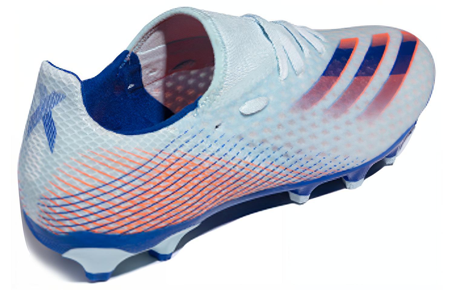 Мужские бутсы adidas X GHOSTED (бело-розово-синие) — фото 4