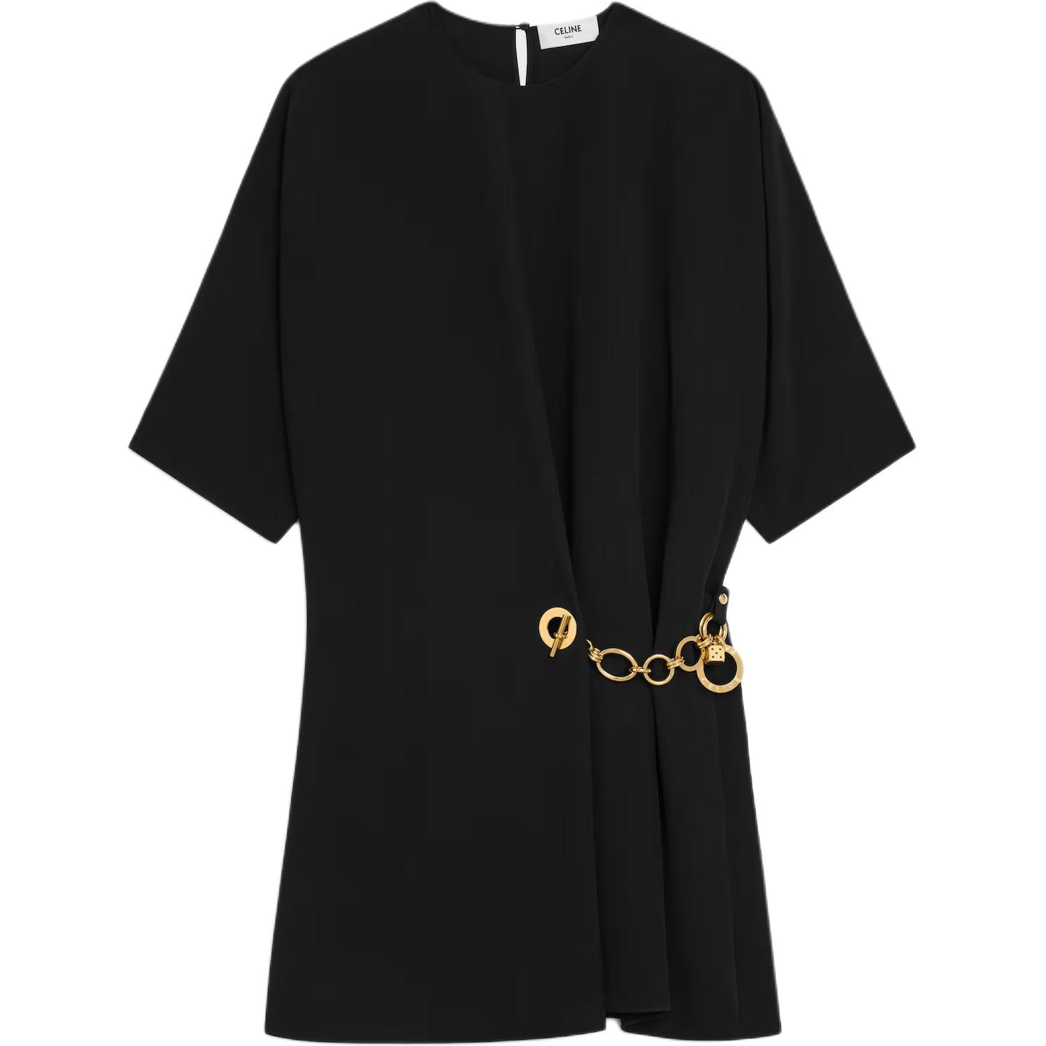 Женское платье CELINE PARIS SS26 (черное)