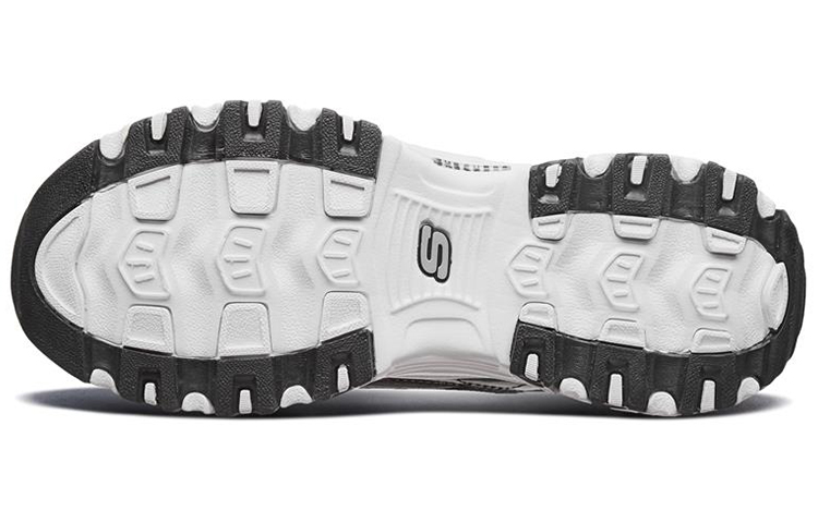 Женские кроссовки Skechers D'Lites (черно-бело-серые) — Чёрный / белый / серый — фото 5
