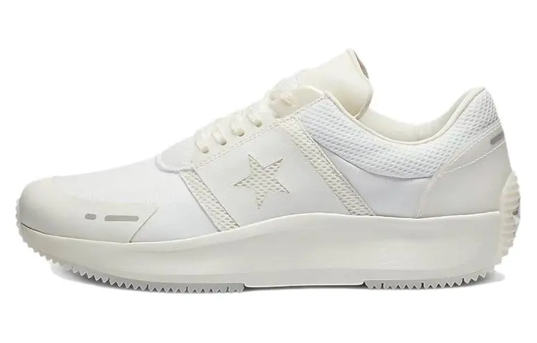 Converse Run Star Ox Comfortable Low top Casual Shoes Women's White Gray