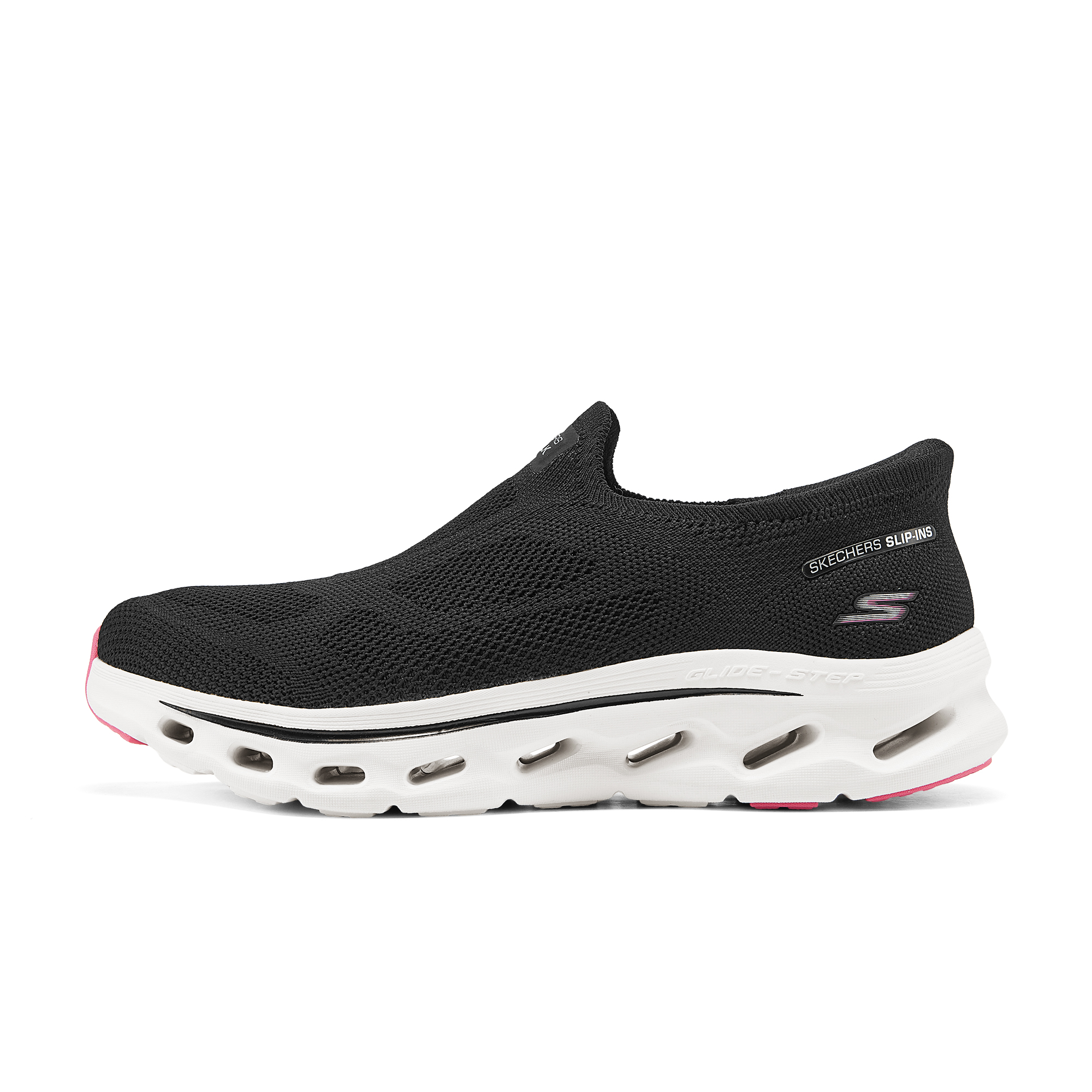 Женские слипоны Skechers Slip ins GO Walk Glide-Step 2.0-Annette (черные)