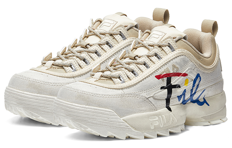 Женские кроссовки Fila CROSS OVER (бежевые) — фото 4