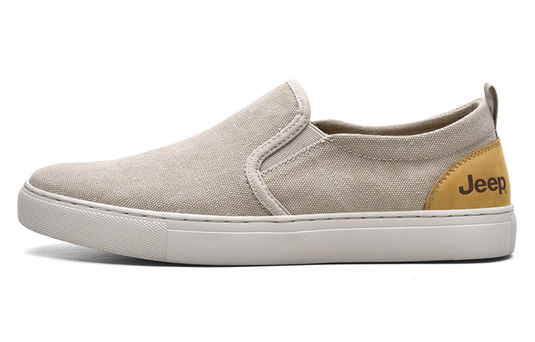 Jeep Top Grain Cow Leather Low top Casual Shoes Men's Sand