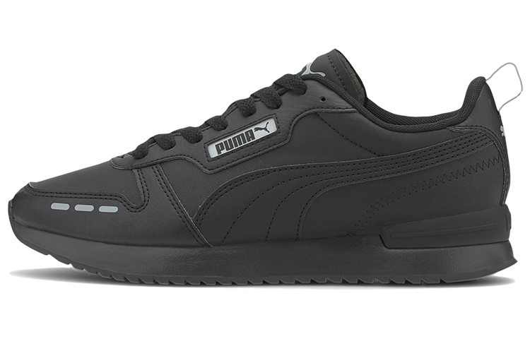 PUMA Puma R78 synthetic leather, versatile for daily use, shock-absorbing and wear-resistant, low-cut lifestyle shoes, same style for men and women, black and gray