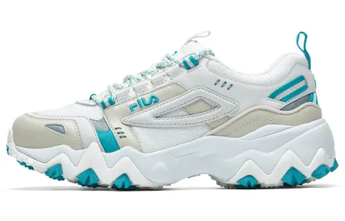 FILA Fellow Mesh, Textile, Synthetic Leather Low top Casual Shoes Women's Gray White Green