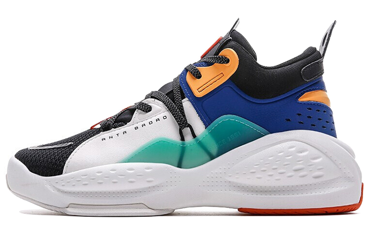 Anta Bastard Life Collection Mid top Skateboard Shoes Men's Blue Black Green