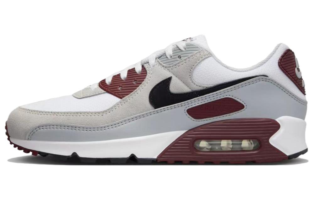 Nike Air Max 90 Mesh Suede Round Head Lace Wear-resistant and breathable Low-top Lifestyle casual shoes Men's Taupe