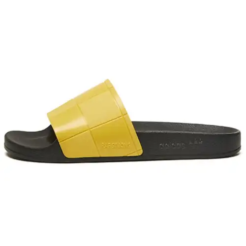 Adilette Raf Simons x Adilette Adidas Originals Checkerboard 'Black Lemon'