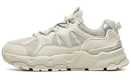FILA Trek 1S Mesh, Textile, Synthetic Leather, Leather Comfortable Abrasion Resistant Low top Casual Shoes Women's