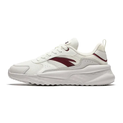 Anta Unruly Series Slip Resistant Abrasion Resistant Low top Casual Shoes Women's White Gray Red