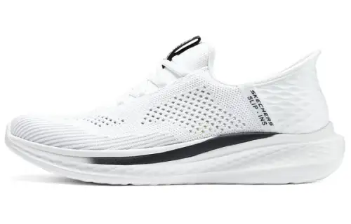 Skechers SLADE Mesh, Textile Low top Casual Shoes Men's White