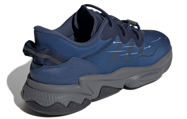 Кроссовки adidas originals Ozweego (сине-серые) — Синий / серый — фото 4