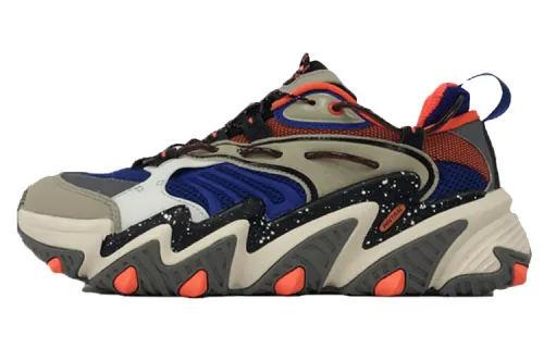 Li Ning Cat Paw Fashion Cushioning, Wear Resistant Low top Sports Casual Shoes Men's Royal Blue Gray