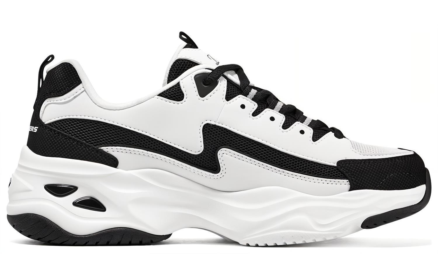 Женские кроссовки Skechers D'LITES 4.0 (бело-черные) — фото 2