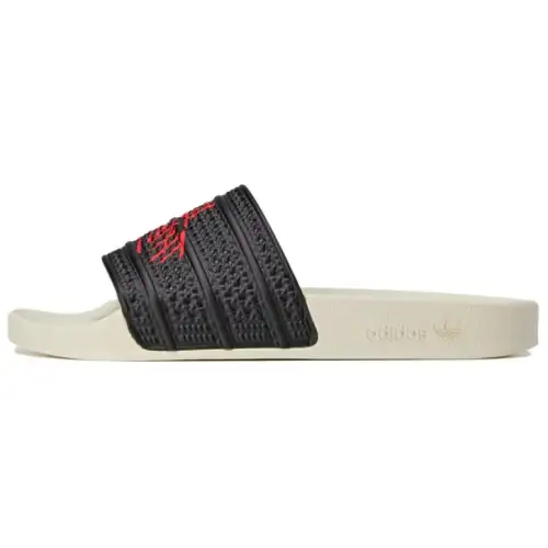 Adilette 100 Thieves x Adilette Adidas Originals Slide 'Black Red'