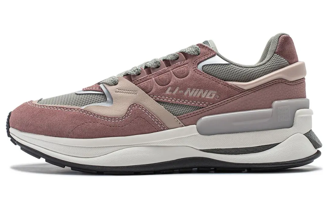 Li Ning 001 Original Aspiration V2 Versatile Vintage Chunky Sneakers, Platform Height Increasing Comfortable