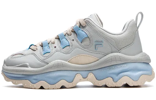 FILA FUSION QD96 Athletic Shoes 'Grey Beige Blue' Women's