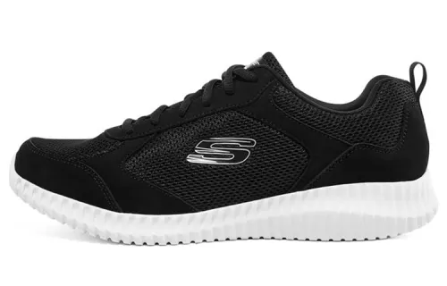 Skechers Flection 2.0 Textile, Leather Low top Casual Shoes Men's Black White