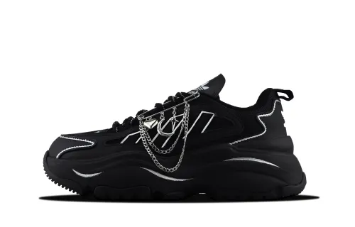 Adidas Originals OZGAIA Slip Resistant Abrasion Resistant Low top Casual Shoes Women's Black Silver