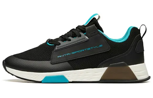 ANTA Casual Shoes Men's Low Top Black/White/Green