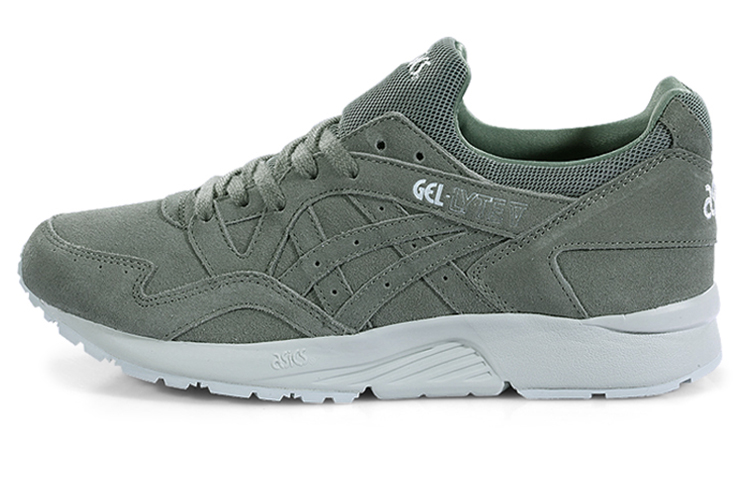 Asics Gel Lyte 5 Abrasion Resistant Low top Athletic Shoes Unisex Green Gray