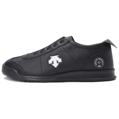 DESCENTE Cron Tempo Comfortable And Lightweight Slip Resistant Abrasion Resistant Low top Casual Shoes Unisex Black