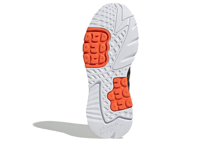 Кроссовки adidas originals Nite Jogger (черно-бело-красные) — фото 5