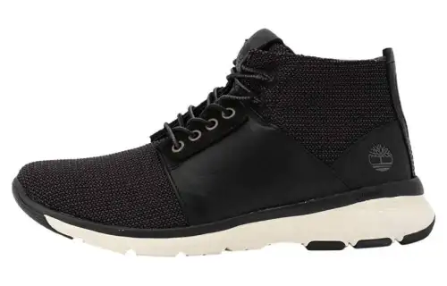 Timberland Cushioning, Wear Resistant Mid top Casual Shoes Men's Black