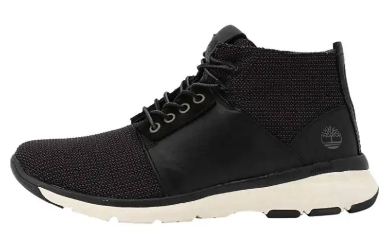 Timberland Cushioning, Wear Resistant Mid top Casual Shoes Men's Black