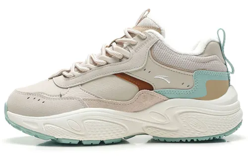 Anta Life Collection Slip Resistant, Abrasion Resistant, Waterproof, Thermal Low top Casual Shoes Women's White Brown