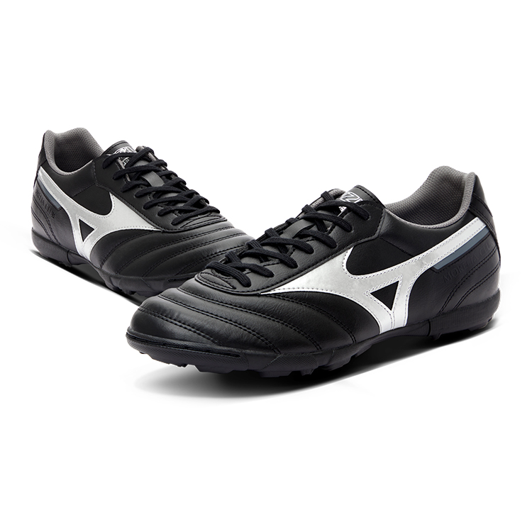 Mizuno MORELIA 2 Slip Resistant And Abrasion Resistant Coverage Soccer Shoes Men’s Black Silver