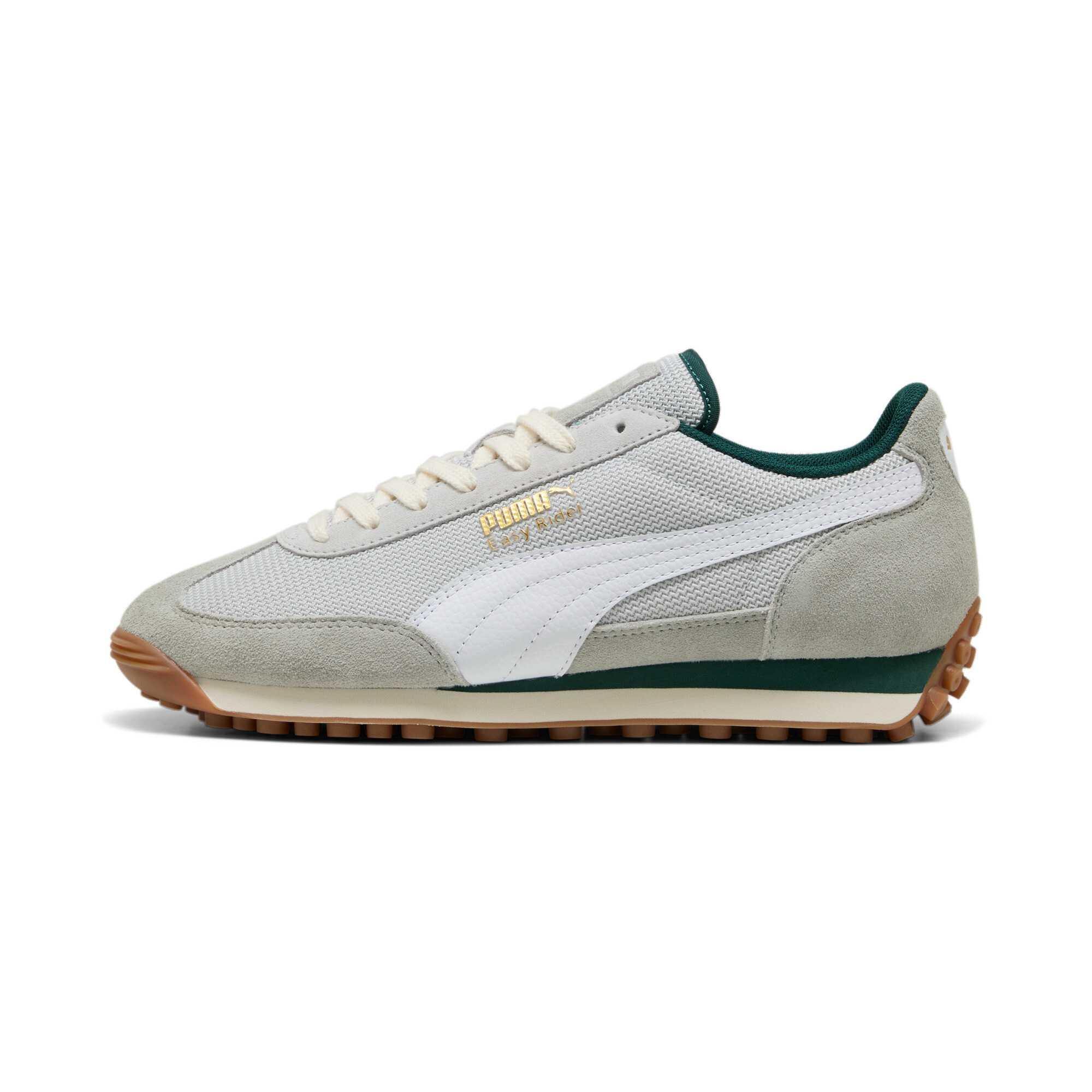 PUMA Easy Rider Leather Abrasion Resistant Low top Casual Shoes Unisex Gray