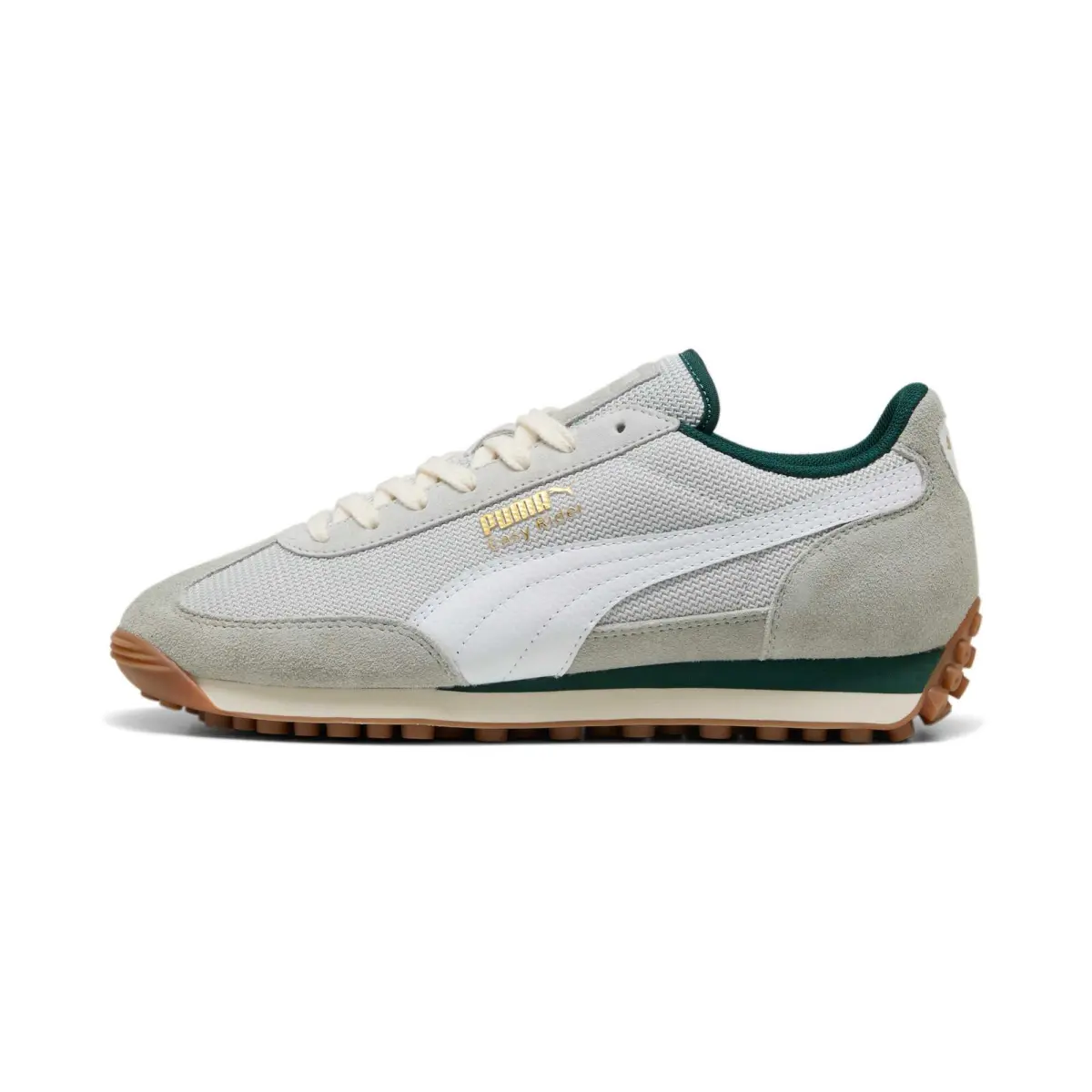 PUMA Easy Rider Leather Abrasion Resistant Low top Casual Shoes Unisex Gray
