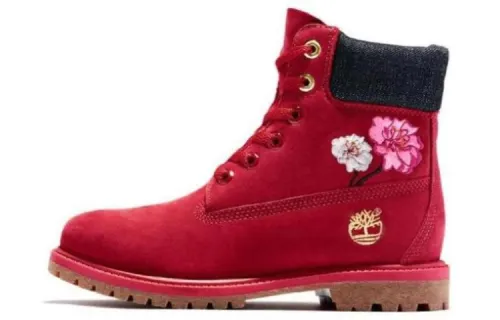Timberland PREMIUM Combat Boots Women's Red